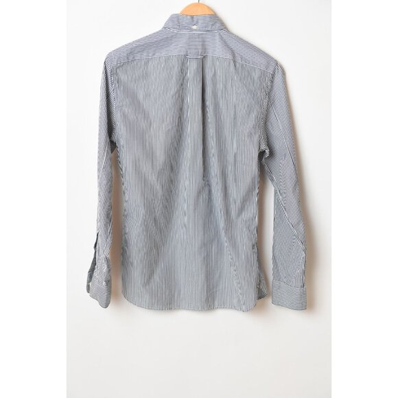 TODD SNYDER Striped Black White Button-Down Shirt Cotton Regular Fit XS - Picture 9 of 13